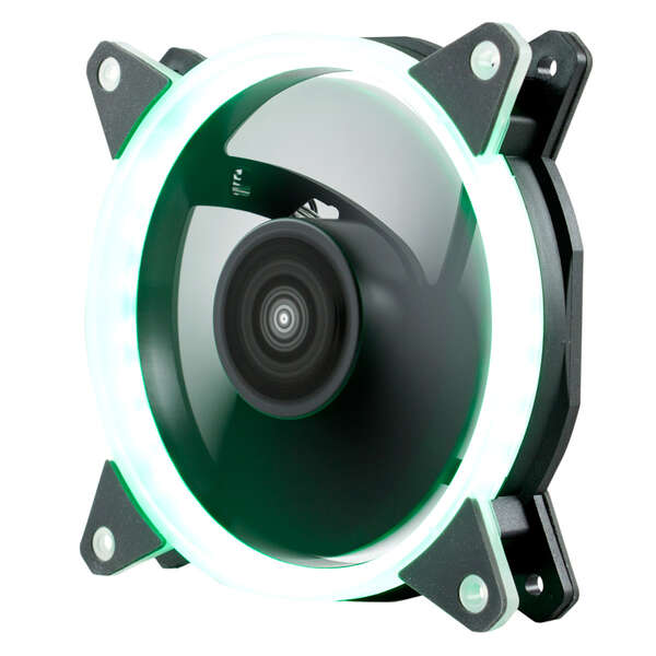 unykach candy 20 green ventilador 120mm con iluminacion verde velocidad max. 1400rpm color negro