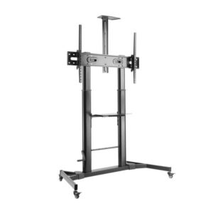 aisens soporte de suelo para tv/monitor de 60" a 100" max 100kg ajustable en altura movimiento horizontal y vertical