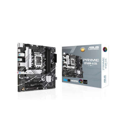 asus prime b760m a d4 csm placa base intel lga1700 4x ddr4 hdmi, m.2, pcie3.0, 4x sata iii, usb 3.2, microatx