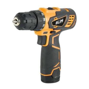 blim taladro inalambrico 10mm mango ergonomico bateria 12v 1.5 ah cargador display y luz led 2 velocidades par maximo 28nm par de apriete 18+1 color negro