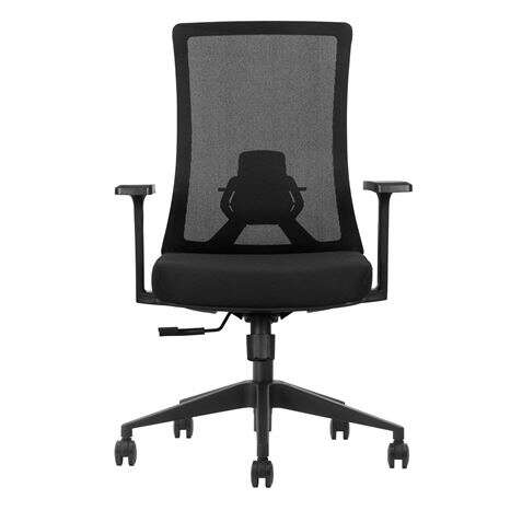 cromad senior se6000 silla de oficina altura ajustable con elevador de gas de grado 4 soporte lumbar ajustable respaldo de malla ruedas de nailon 360º color negro