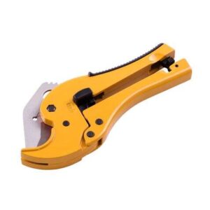 blim cortatubos de tijera diseño ergonomico en forma de v fabricado en aluminio cuchilla de acero al carbono para tubos plasticos de hasta 42 mm de diametro cierre de seguridad color negro