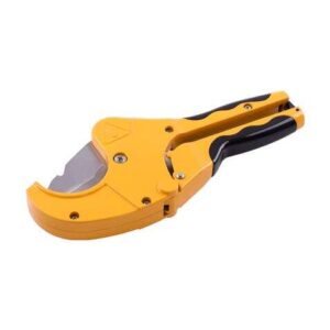 blim cortatubos de tijera diseño ergonomico en forma de v fabricado en aluminio cuchilla de acero al carbono para tubos plasticos de hasta 63 mm de diametro cierre de seguridad color negro