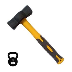 blim martillo de acero al carbono forjado cabeza de 1 kg superficie templada mango de fibra de vidrio forma ergonomica fijacion con resina