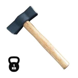 blim martillo de carpintero cabeza en acero al carbono forjado de 1 kg superficie de trabajo templada mango de madera mango con forma ergonomica color natural