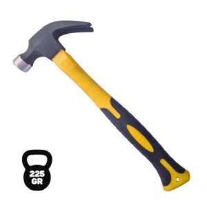 blim martillo de oreja tipo americano peso 225 gr cabeza de acero forjado mango de fibra de vidrio color negro