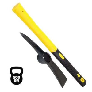 blim martillo de 500 gramos mango de fibra de vidrio superficie engomada cabezas de acero forjado color negro