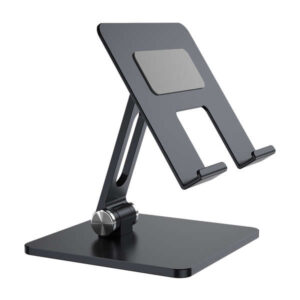 aisens soporte de sobremesa tamaño xxl ajustable (2 pivotes) para movil / tablet color gris