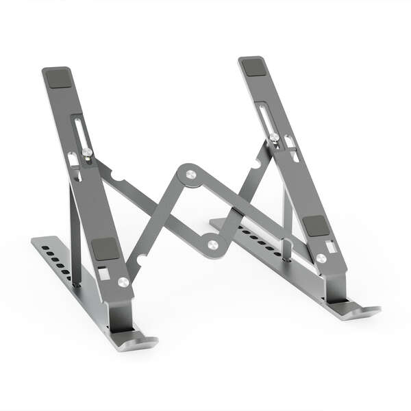 aisens soporte de sobremesa ajustable para portatil / tablet color gris