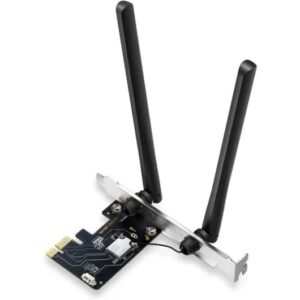 mercusys ma86xe tarjeta de red pcie axe5400 wifi 6e bluetooth 5.2 triple banda 2 antenas