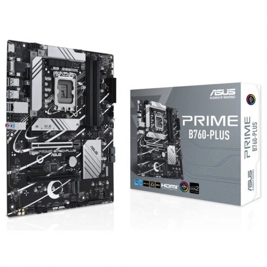 asus prime b760 plus placa base intel 1700 hdmi, vga, pcie 5.0, m2, 4x sata iii, usb 2.0, 3.2, rj 45, displayport