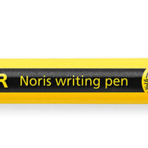 staedtler 307 noris writing pen rotulador de punta fina trazo 0.6mm aprox tinta base de agua cuerpo fabricado en un 97% de plastico reciclado color negro