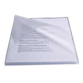 esselte caja de 50 dossiers uñero pvc 250 micras tamaño folio transparente