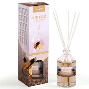 prady ambientador mikado misterioso palo santo frasco de cristal 100ml y varitas difusoras