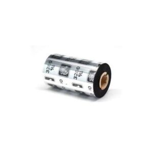 zebra 3200 pack de 12 cintas de transferencia termica original cintas de cera/resina nucleo 12.7mm, ancho 56.9mm, longitud 74m