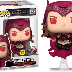 funko pop marvel wandavision scarlet witch ed. glows in the dark figura de vinilo altura 9cm aprox.