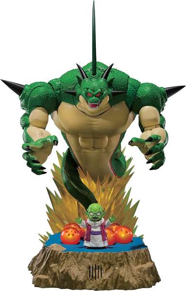 tamashii nations sh figuarts dragon ball z set luminoso porunga y dende manos intercambiables lector nfc integrado en el soporte iluminacion y sonidos