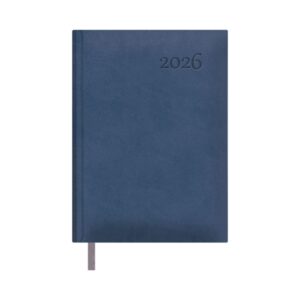 dohe lausana agenda anual dia pagina cubierta en polipiel sabado y domingo misma pagina tamaño 14x20cm color azul