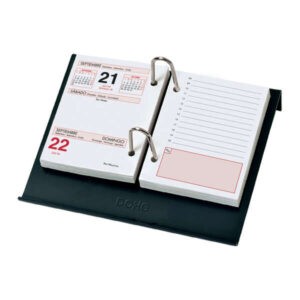 dohe portacalendario de mesa para bloque bufete fabricado en plastico color negro