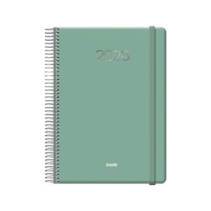 dohe denver agenda anual dia pagina sabado y domingo misma pagina cierre con goma elastica tamaño 15x21cm color verde