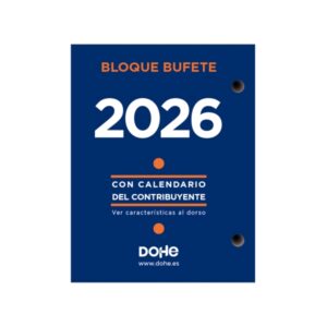 dohe bloque bufete anual 2 perforaciones calendario contribuyente planning mensual 640 paginas