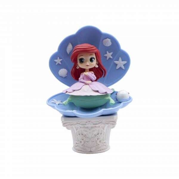 banpresto disney characters q posket la sirenita ariel ver.a pink dress style figura de coleccion altura 12cm aprox. fabricada en pvc y abs