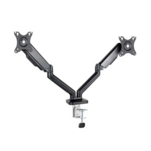 tooq soporte mesa pantalla giro 180º inclinacion 2 brazos 17 32 color negro