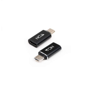 nanocable adaptador micro usb/m a usb c/h color negro