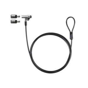 tooq cable seguridad nano 2.5x6mm llave para portatiles color gris