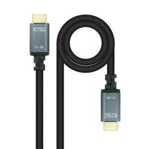 nanocable cable hdmi 2.1 iris 8k a/m a/m 5m color negro