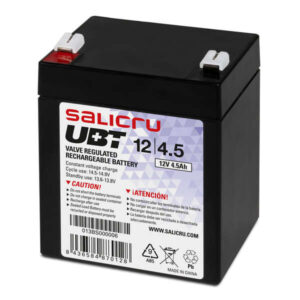 salicru ubt 12/4,5 bateria agm recargable de 4,5 ah / 12 v color negro