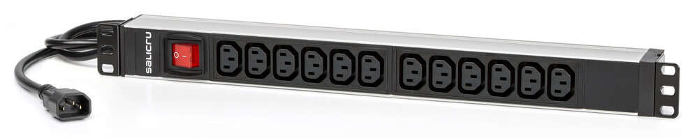 salicru regleta sps pdu unidad de distribucion de energia 12 tomas iec c13 color negro