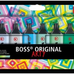 stabilo boss original arty pack de 10 marcadores fluorescentes colores frios trazo entre 2 y 5mm tinta con base de agua