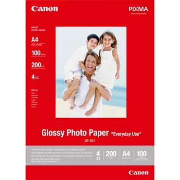 canon gp 501 papel fotografico a4 brillo 200gr 100 hojas