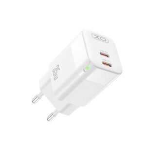 xo cargador de corriente ce07 35w 2 x tipo c color blanco