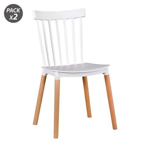 muvip pack 2 sillas design d800 color blanco