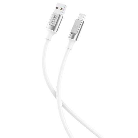 xo cable nb251 carga rapida usb micro usb 6a 1m color blanco