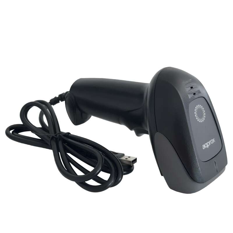 approx lector de codigos de barras 1d usb indicador led, beeper velocidad 300 veces por segundo color negro