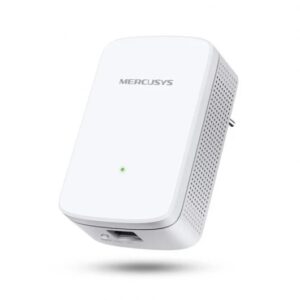 mercusys repetidor extensor de red wifi hasta 300mbps 1x rj 45, boton wps