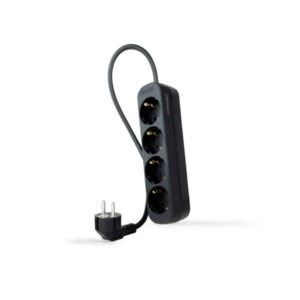 nanocable regleta 4 tomas 1.4m color negro