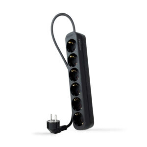 nanocable regleta 6 tomas 1.4m color negro
