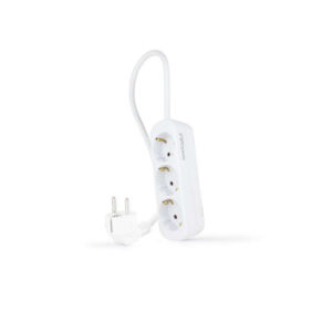 nanocable regleta 3 tomas 1.4m color blanco