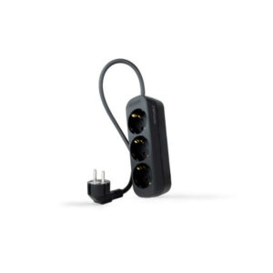 nanocable regleta 3 tomas 1.4m color negro