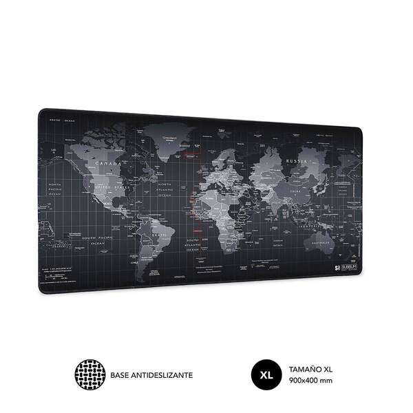 subblim alfombrilla extra grande de 900x400mm espacio amplio para juegos o trabajos bordes cosidos duraderos alta calidad de impresion facil limpieza alta elasticidad base antideslizante color negro