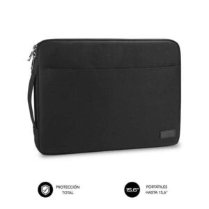 subblim funda urban 15,6" proteccion elegante y funcional tela de poliester 600d interior acolchado de foam color negro