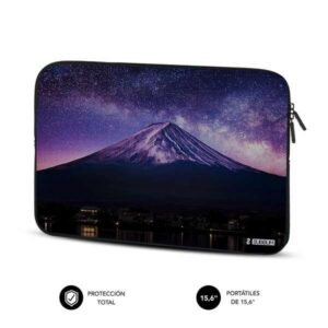 subblim funda neopreno trendy para portatil 15.6" grosor 3mm resistencia a golpes diseño mountain color negro