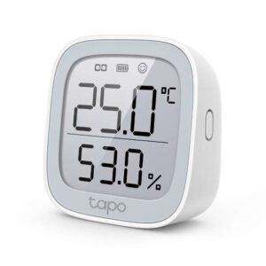 tp link tapo t315 sensor de temperatura y humedad pantalla 2.7" monitoreo preciso en tiempo real notificacion instantanea color blanco