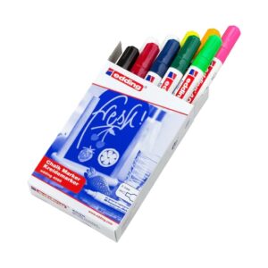edding 4095 pack de 10 rotuladores de tiza liquida punta redonda trazo 2 3mm olor neutro colores surtidos