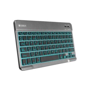 subblim teclado retroiluminado bt 6mm de grosor conectividad bluetooth 3.0 teclas de alta precisión batería li ion recargable color gris