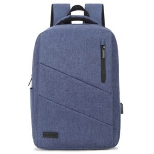 subblim mochila para portátil city backpack 15,6" compartimento acolchado resistente al agua puerto usb color azul
